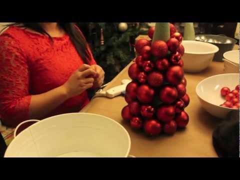 How To Make a Christmas Ornament Ball Tree How To Make a Christmas Ornament Ball Tree