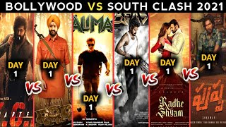 South vs Bollywood Movies Clash 2021 | RRR vs KGF 2 vs Radhe Shyam vs Pushpa vs Beast vs Valimai