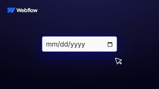 Date picker in Webflow (no custom code)