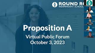 Prop A Virtual Forum