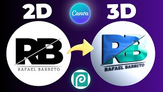 Transforme sua LOGO em 3D GRÁTIS com o Canva | passo a passo