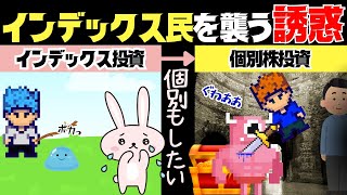 【新NISA】インデックス投資vs個別株をドラクエ風に例えて解説！（アニメ）