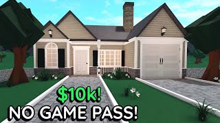 Realistic 10k Bloxburg *NO GAME PASS* House Build Tutorial: Exterior Part 1