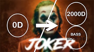 Joker BGM - 2000 D + BASS BOOSTED|Use Headphone🎧|AMA|Joker BGM x NCS