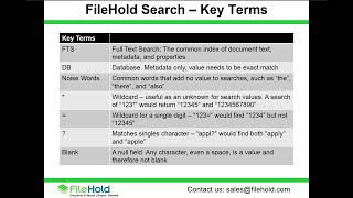 FileHold Search - Simple & Advanced