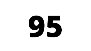95 Second Countdown Timer White Screen With Sound Effect