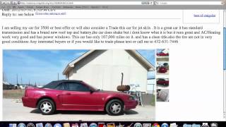 Craigslist Midland Texas - Finding Used Cars and Trucks Under $4500 in 2012