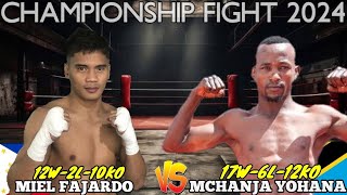 DEC 6 2024: GRABE COMEBACK FIGHT- Miel Fahardo (Philippines) vs Mchanja Yohana (Tanzania) Fight 2024