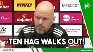 Ten Hag WALKS OUT of press conference ANGERED by question about Man United’s season 😳