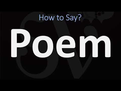 Who is speaking the poem?