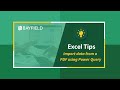 Import Data from PDF using Power Query