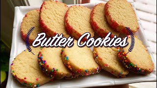 Quick \u0026 Easy Butter Cookies with 5 Simple Ingredients | Perfect Christmas Treats!