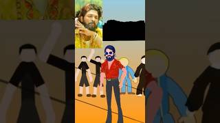 Pushpa 2 Mass scene recreating with animation #shorts #animation