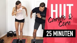 Das ideale Kalorienkiller Workout – 25-minütiges Cardio \u0026 Core HIIT Training | *KENZO*