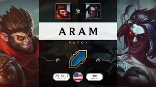 ARAM Match: Super Wukong vs Super Kayn - NA server Patch 25.S1.1