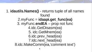 IDAPython Tutorial with example script