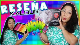 ULTIMA RESEÑA !! KALOUR  LAPIZES COLORES 🖍🖍 MUY COLORIDOS Y VARIADOS!