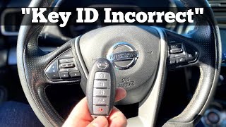 2016 - 2021 Nissan Maxima - How To Unlock & Start With Key ID Incorrect - Dead Remote Fob Battery