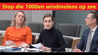 De Vos van FvD is groot tegenstander van de duizenden WINDMOLENS die op de Noordzee moeten komen