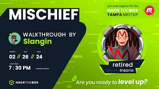 MISCHIEF WALKTHROUGH with Slangin - Hack The Box Meetup Tampa