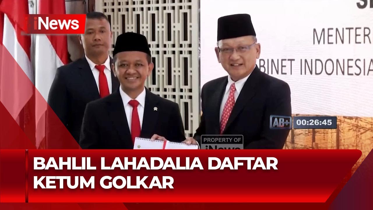 Bahlil Lahadalia Daftar Calon Ketua Umum Golkar Malam Ini - INews Room ...