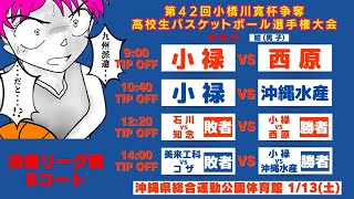 【高校バスケ】2024小橋川杯選手権大会 Bコート決勝リーグ