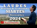 Laudes de hoy Martes 26 Noviembre 2024. Oración de la mañana. Padre Didier