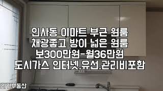 진주원룸 인사동 가성비갑 원플러스원  보 300 36