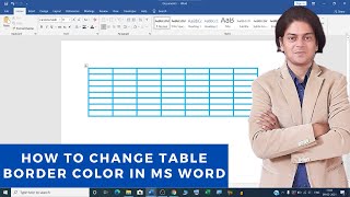 How to change table border color in ms word | How do I fill a border with color in Word?