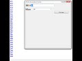 Python: tkinter print numbers min number from textbox and max   from combobox