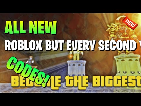 *NEW* ALL 4 ACTIVE ROBLOX BUT EVERY SECOND YOU GROW CODES FOR (OCTOBER 2022) ROBLOX