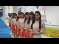 東京モーターショー 2019 　 hinoブース 美女コンパニオン　グリーティング