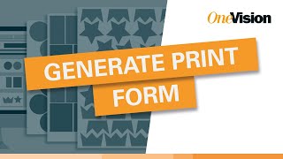 Generate Print Form | Intelligent print form set-up for faster prep times & efficient substrate use