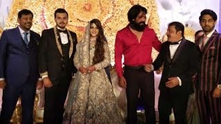 Yash at Friends Marriage Reception | Rocking Star Yash at Jameer Ahmed Daughter Wedding party
