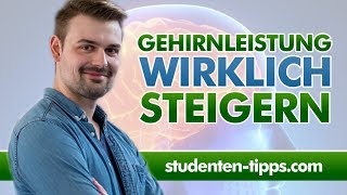 5 Methoden deine Gehirnleistung beim Lernen deutlich zu steigern! Lerntricks! 🤓 Studenten Tipps