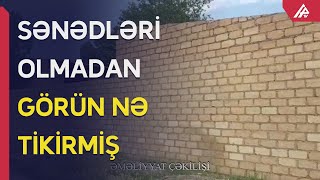 Gəncədə qanunsuz tikintinin qarşısı alınıb - APA TV