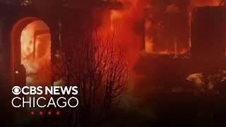 Witnesses to Los Angeles wildfires arrive at O'Hare International Airport