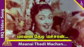 Maanaithedi Machan Video Song | Nadodi Mannan Movie Songs | MGR | Saroja Devi | Bhanumathi | Nambiar