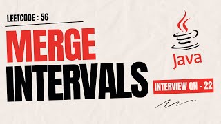 Merge Intervals ( Leetcode : 56 ) | Java | Tamil