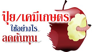 ปุ๋ยและสารเคมีการเกษตร ใช้อย่างไรให้คุ้มค่า ไม่สิ้นเปลืองเงินลงทุนมากเกินความจำเป็น