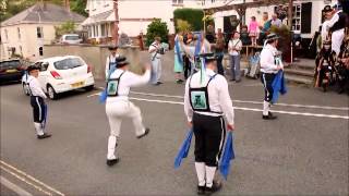 The Plymouth Morris Men outside Prince Maurice Dearist Dickie