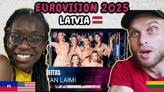 REACTION TO Tautumeitas - Bur man laimi (Latvia 🇱🇻 Eurovision 2025) | FIRST TIME HEARING