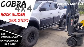 Heavy Duty Cobra 4x4 Rock Sliders Side Steps