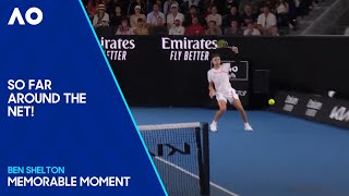 Ben Shelton's Incredible Return Around The Net | Australian Open 2024