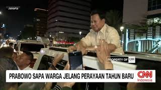 Momen Prabowo Sapa Warga Jelang Perayaan Tahun Baru