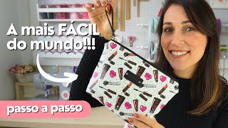 NÉCESSAIRE EM SINTÉTICO | SIMPLES e RÁPIDA de fazer | Tutorial com dicas