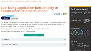 Web Security Academy | Insecure Deserialization | 3 - Using Application Functionality To Exploit