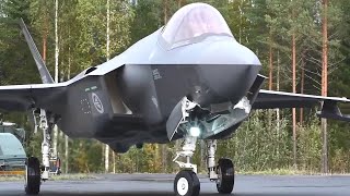 Норвежский F-35 впервые приземлился на шоссе Финляндии