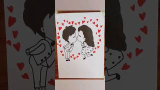 Ranjithamey ranjithamey 💃| Drawing Couple 👩‍❤️‍💋‍👨| Couple kiss 😘| #ranjithame #couple #kissing 😍💕💃