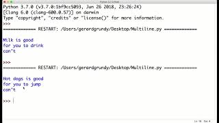 Python Day 12 Multiline String